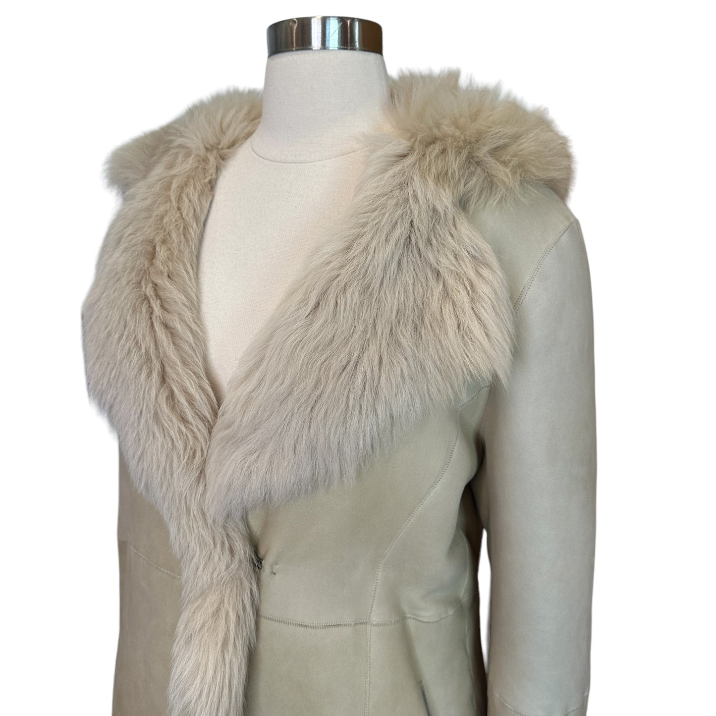 Long Fur Coat - M