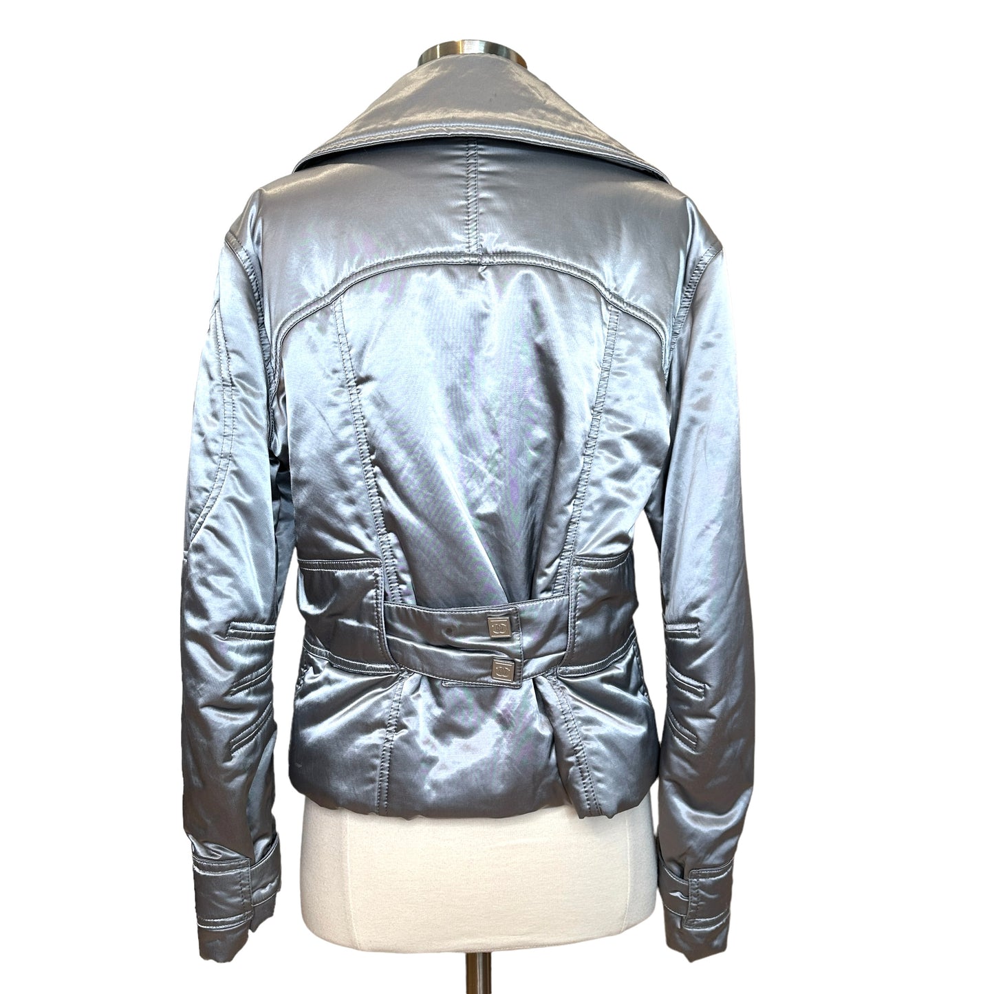 Silver Bomber Jacket - M/L