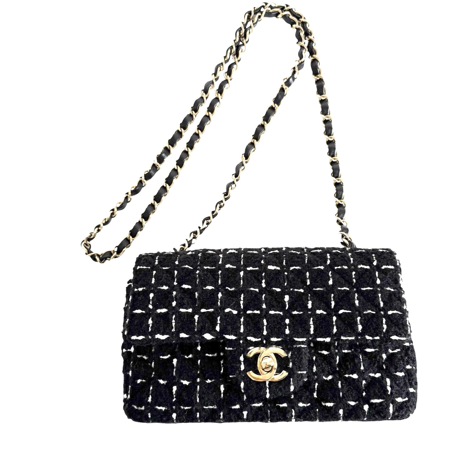 Classic Tweed Pearl Handbag - White main image 1