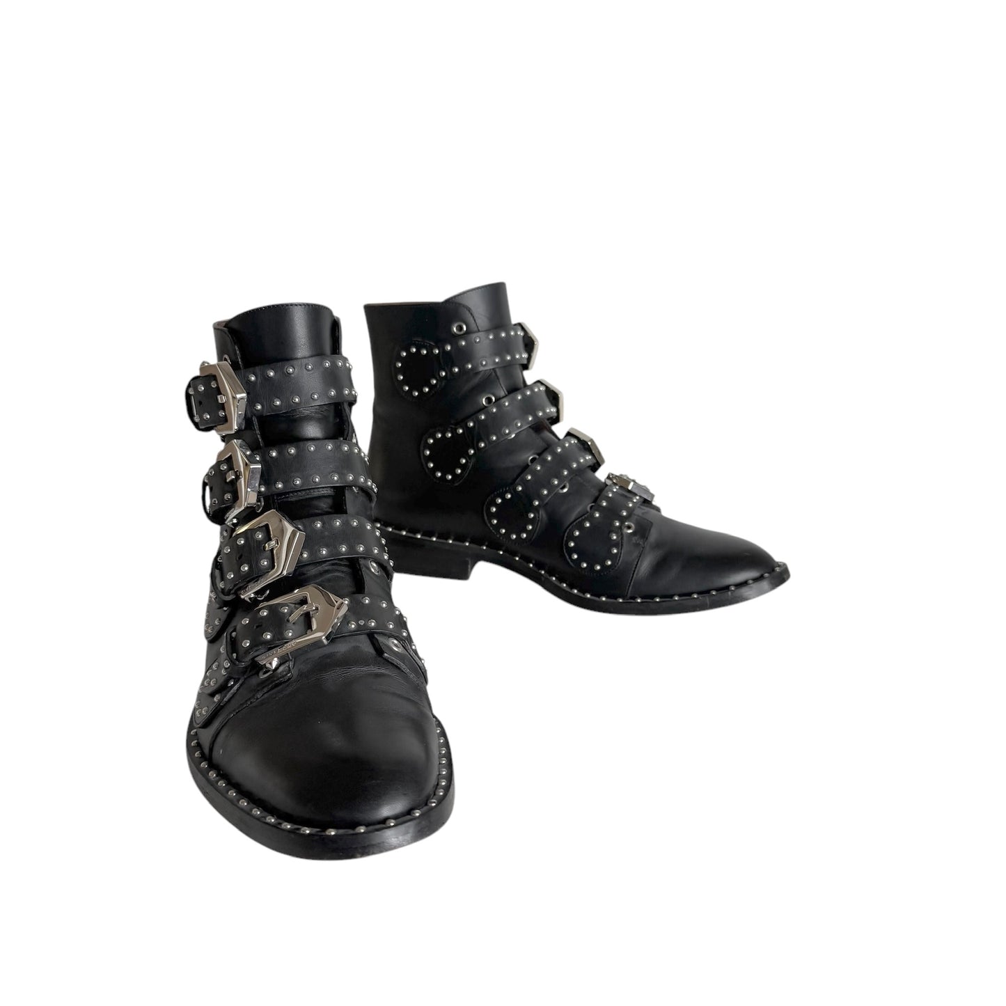 Black Studded Boots - 7.5