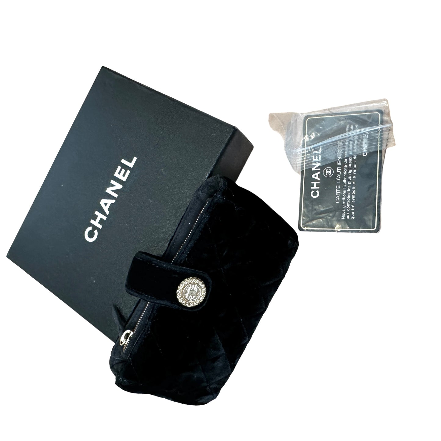 Black Velvet Phone Pouch