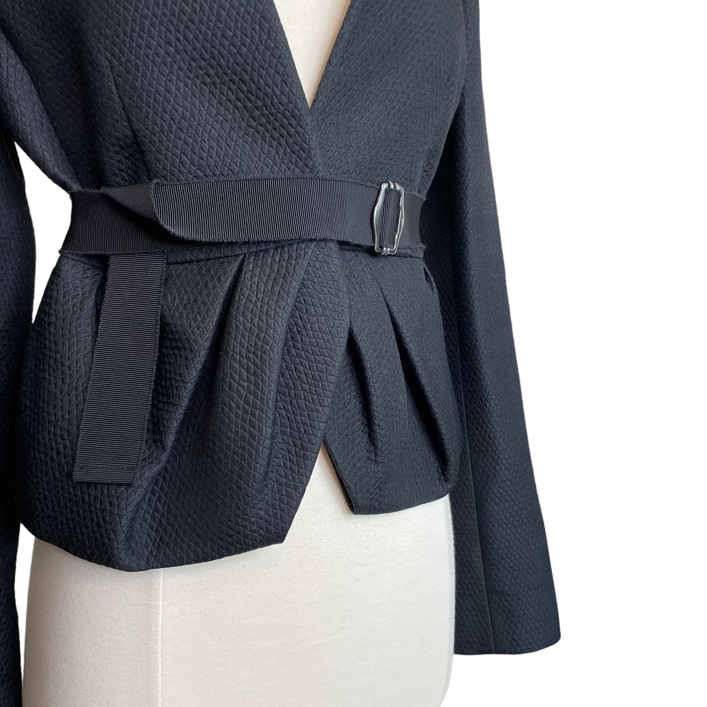 Black Belted Blazer - S/M