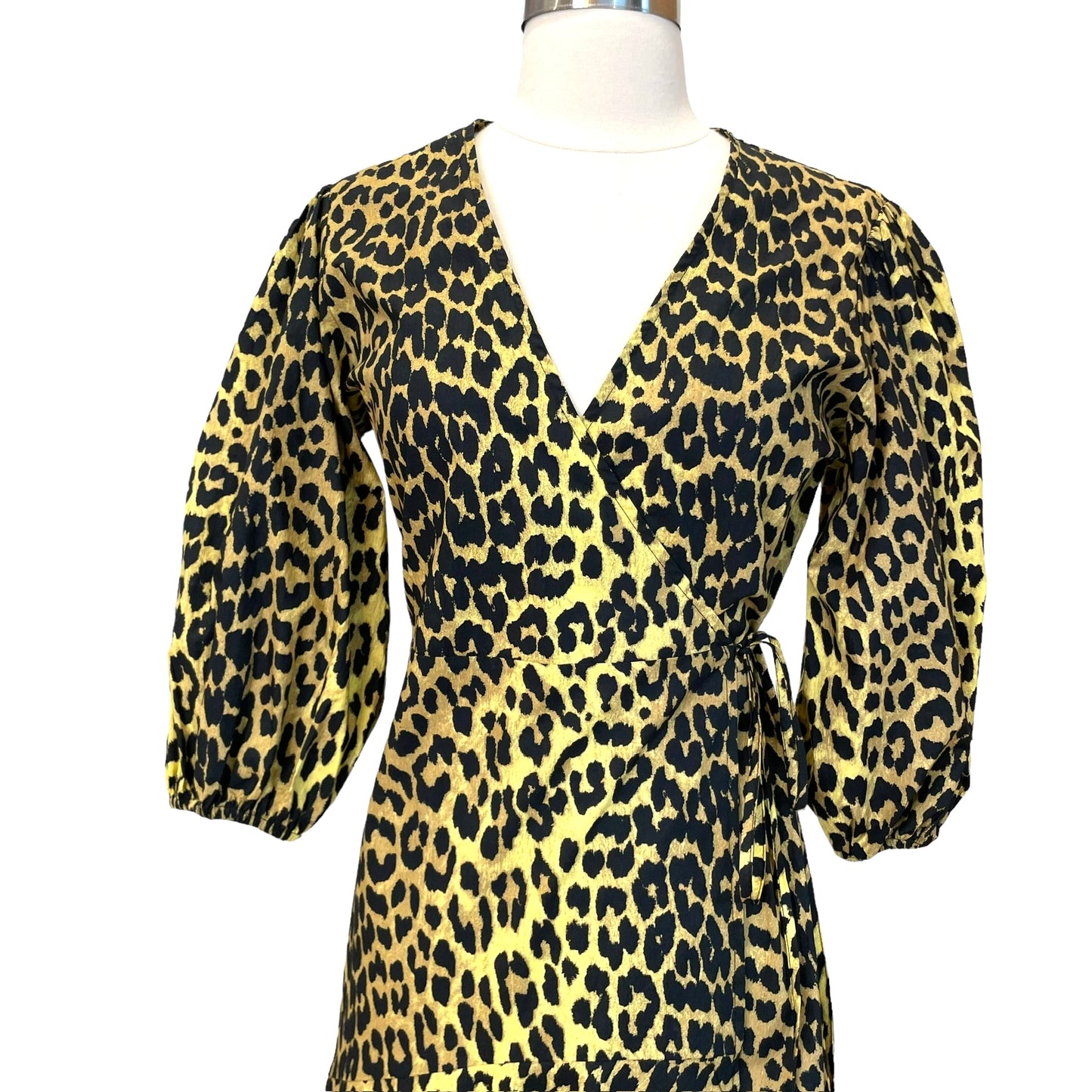 Maxi Cotton Leopard Dress - S