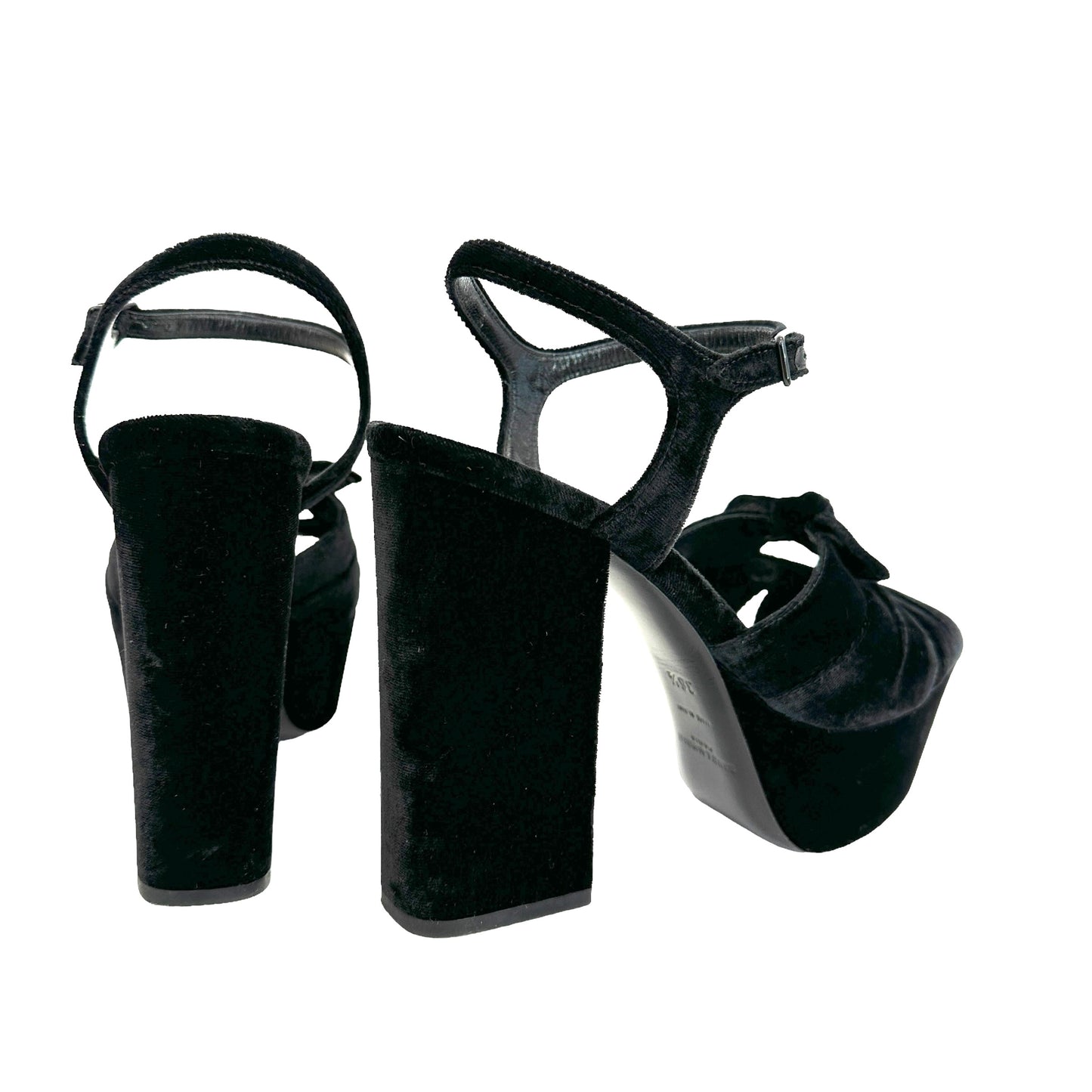 Black Velvet Heels - 6.5