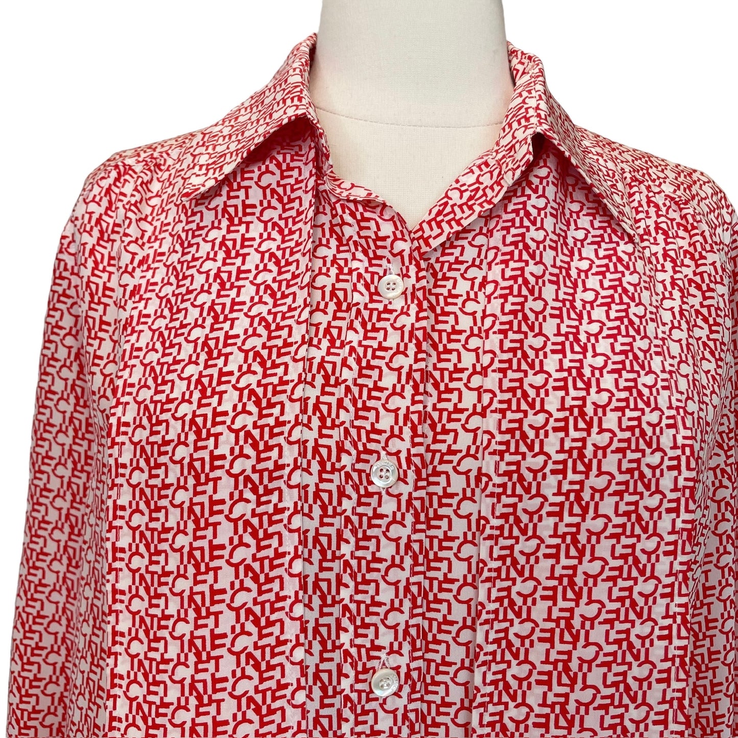 Logo Silk Shirt - M