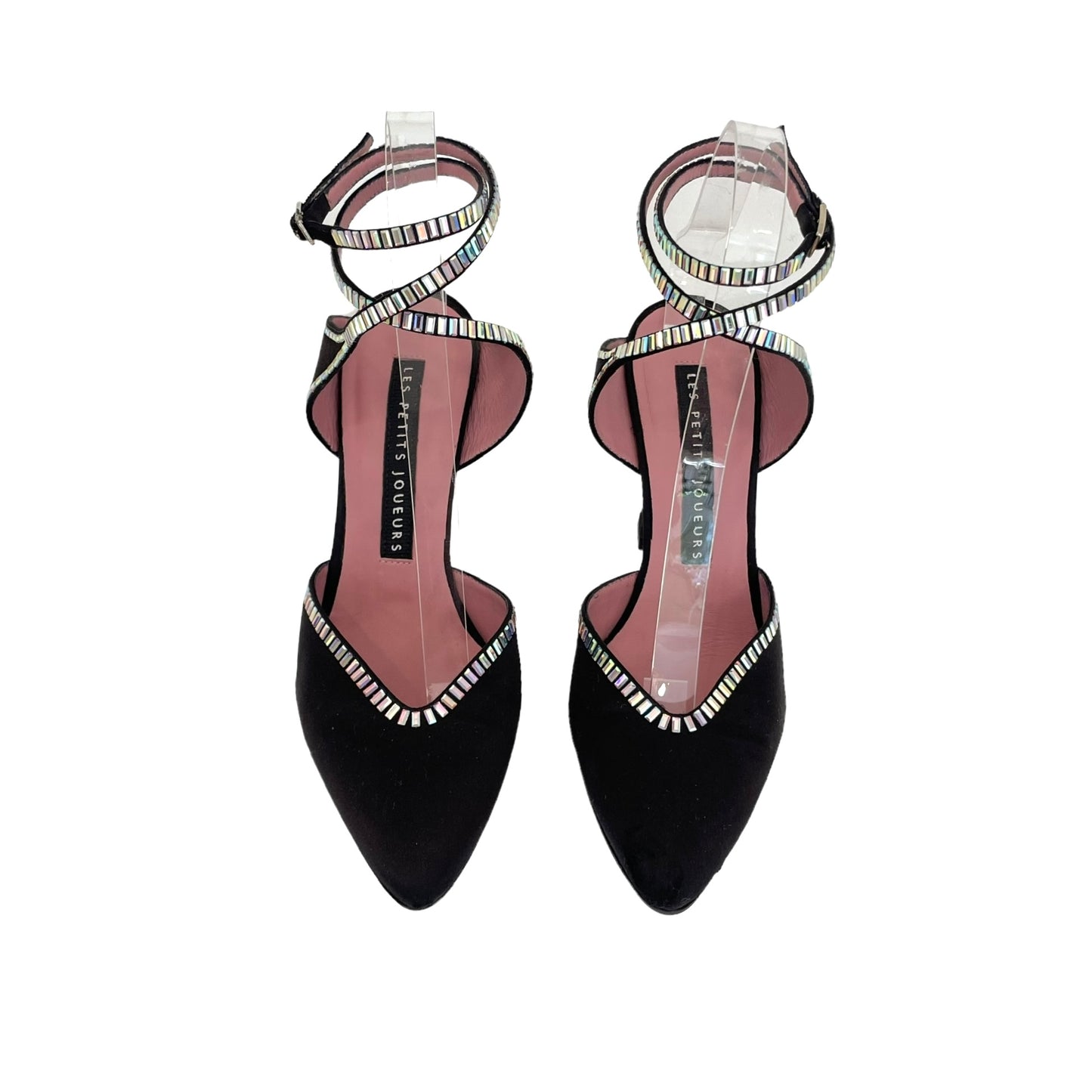 Satin & Crystal Heels - 7.5