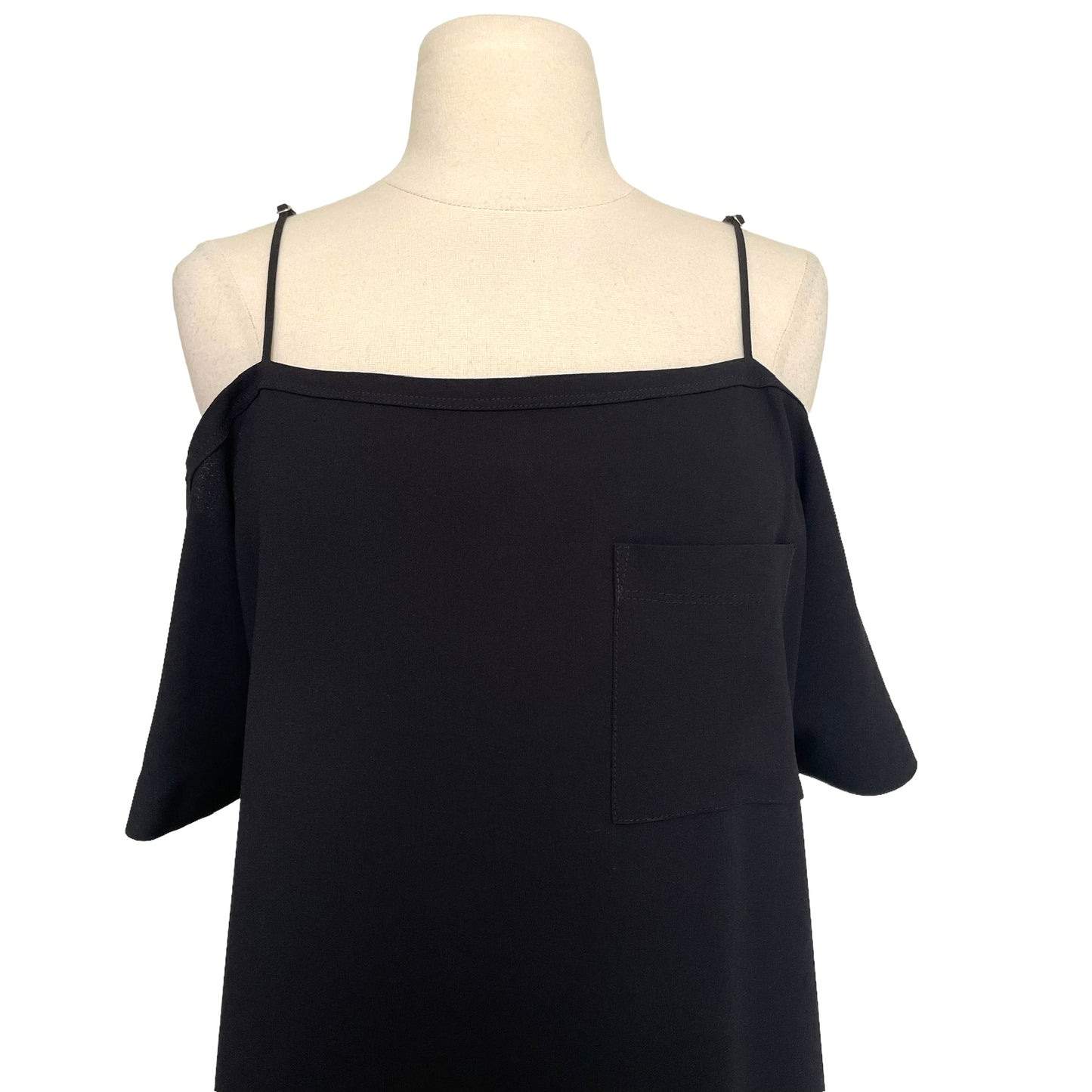 Black Cold-Shoulders Dress - 2