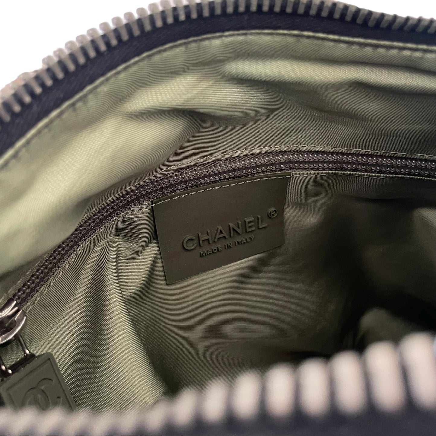 Black & Kaki Logo Bag