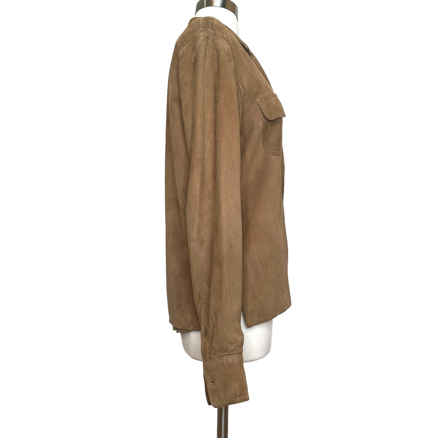 Vintage Suede Shirt Jacket - L