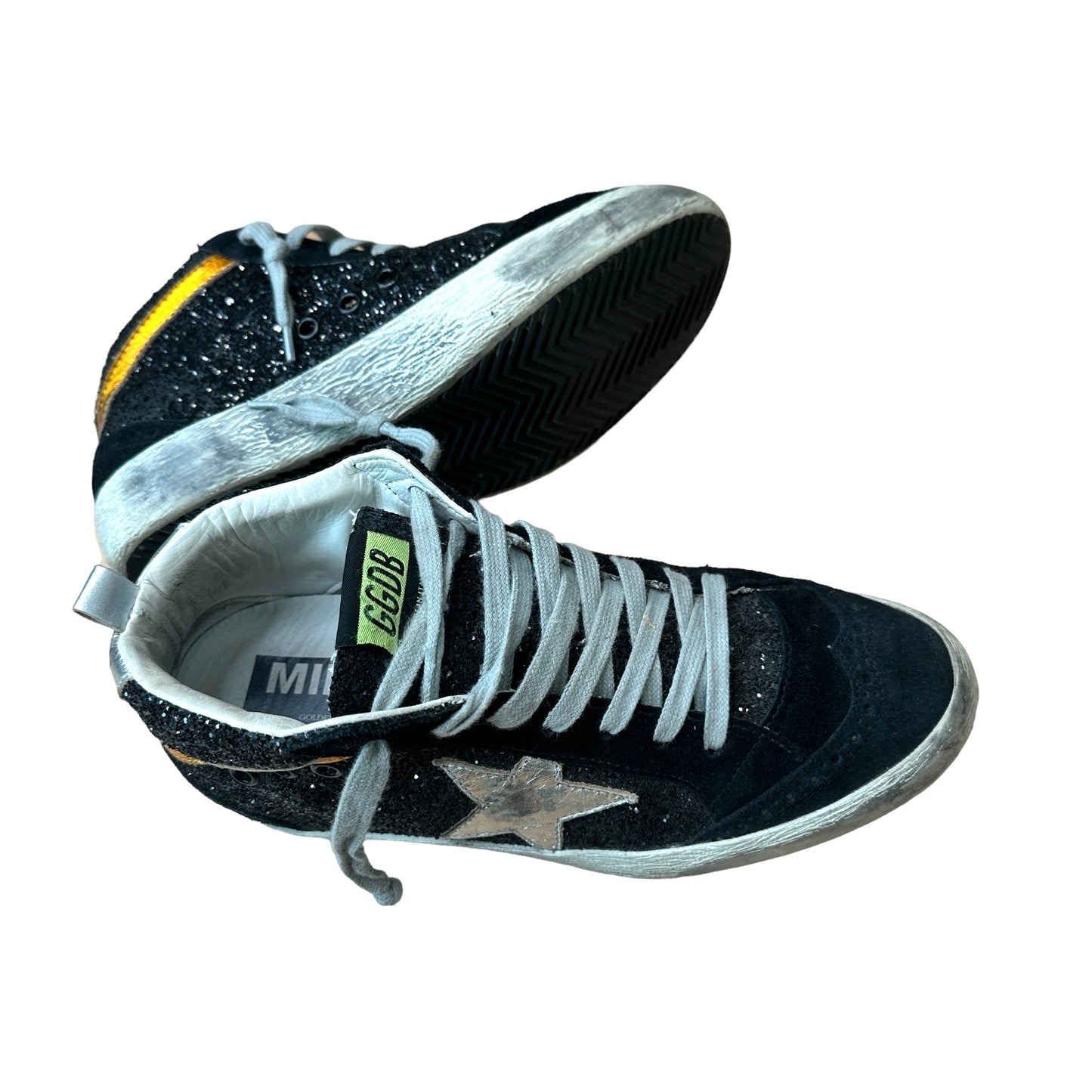 Black Glitters Sneakers - 8