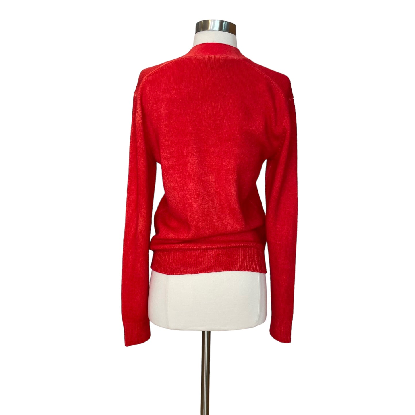 Red Cashmere Cardigan - S