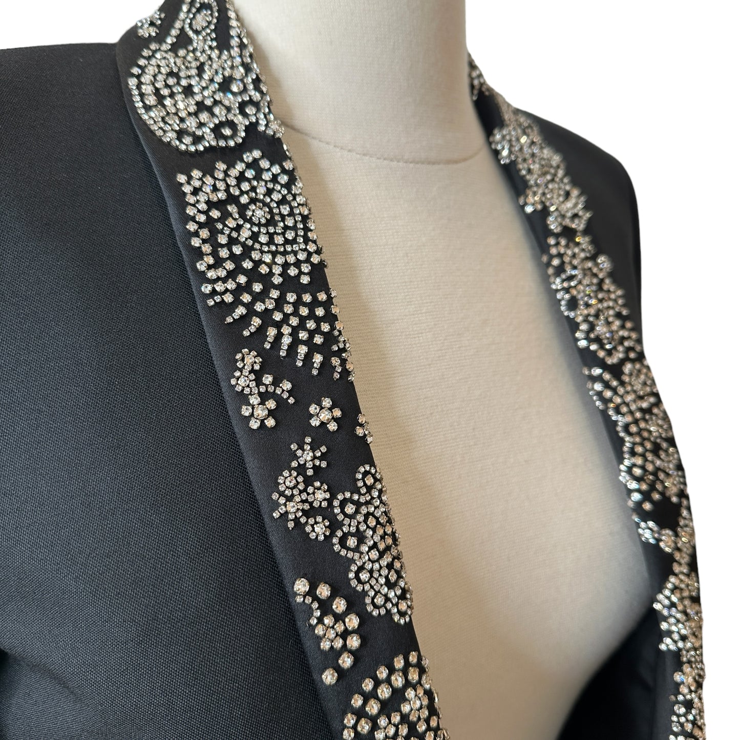 Crystal Embellished Blazer - XS