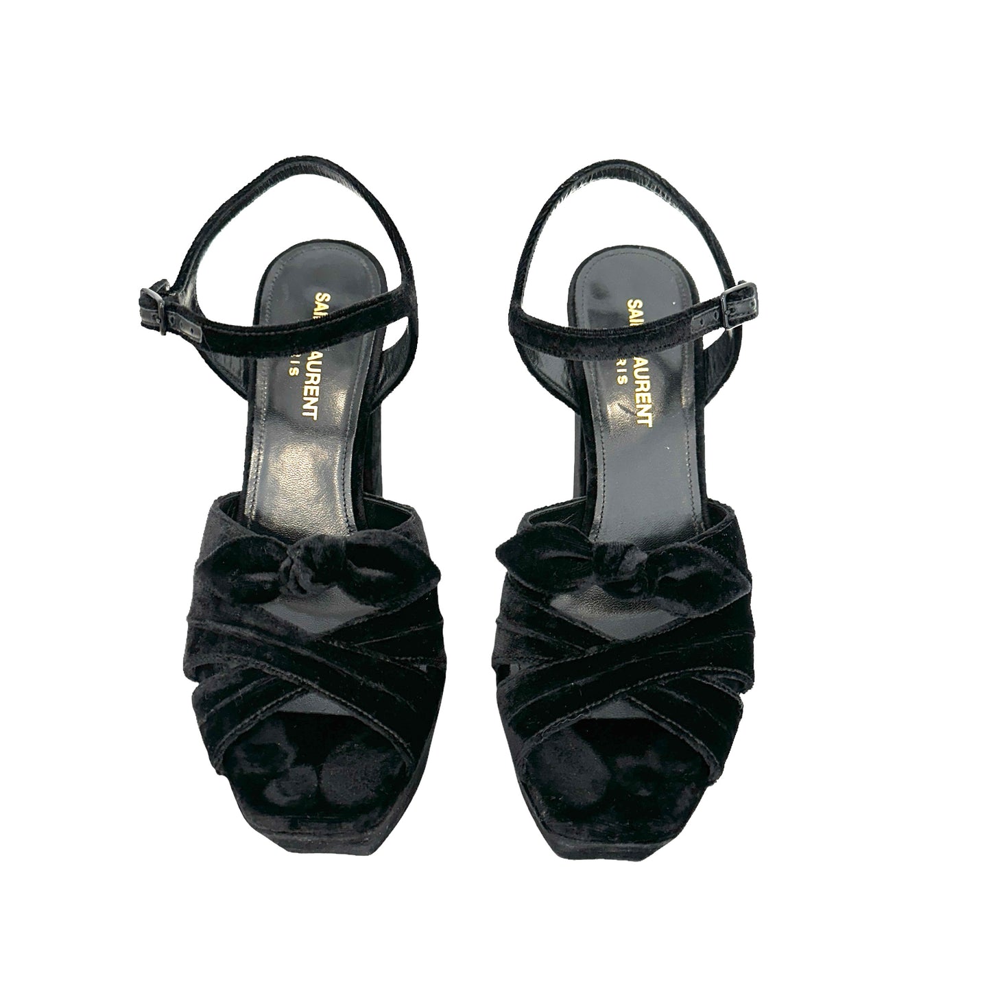 Black Velvet Heels - 6.5