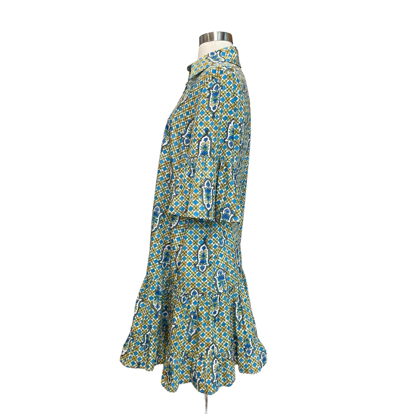 Blue & Green Dress - M