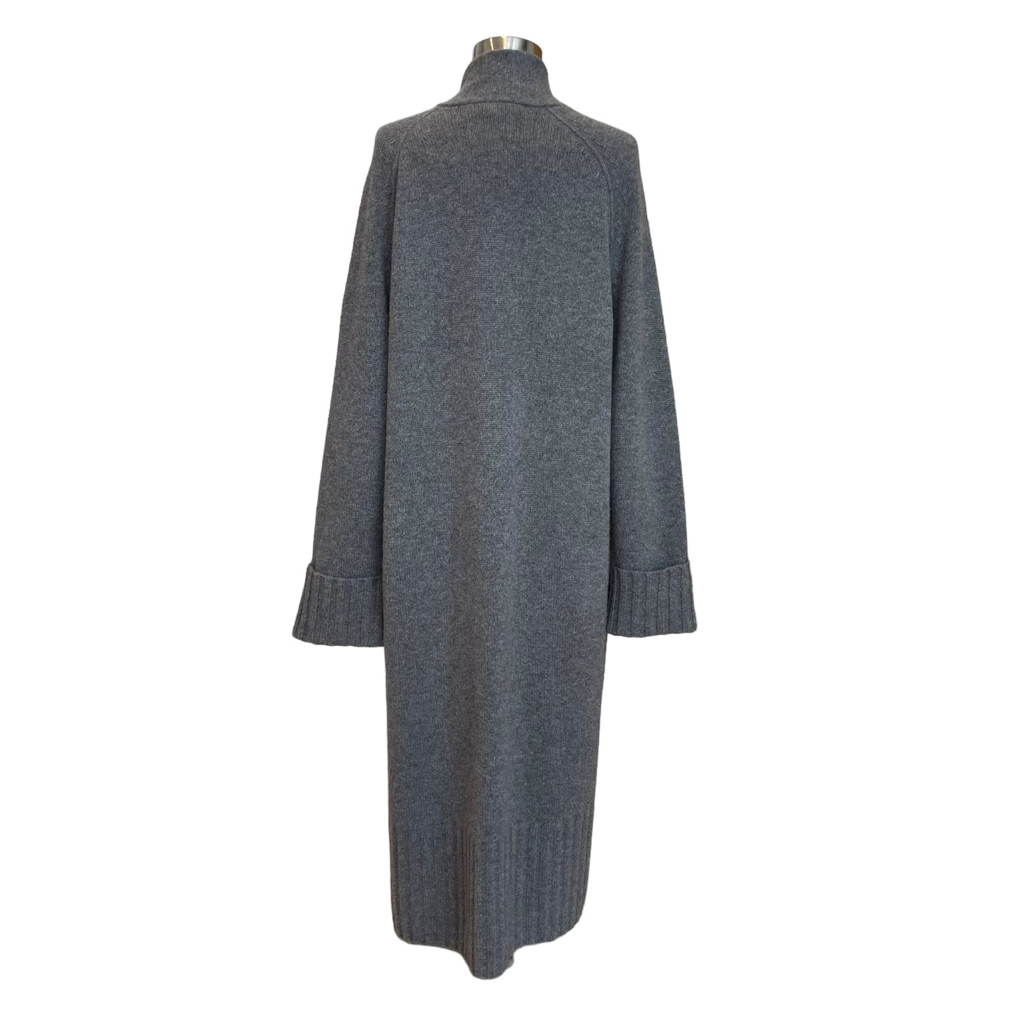 Grey Oversized Cashmere Duster - S