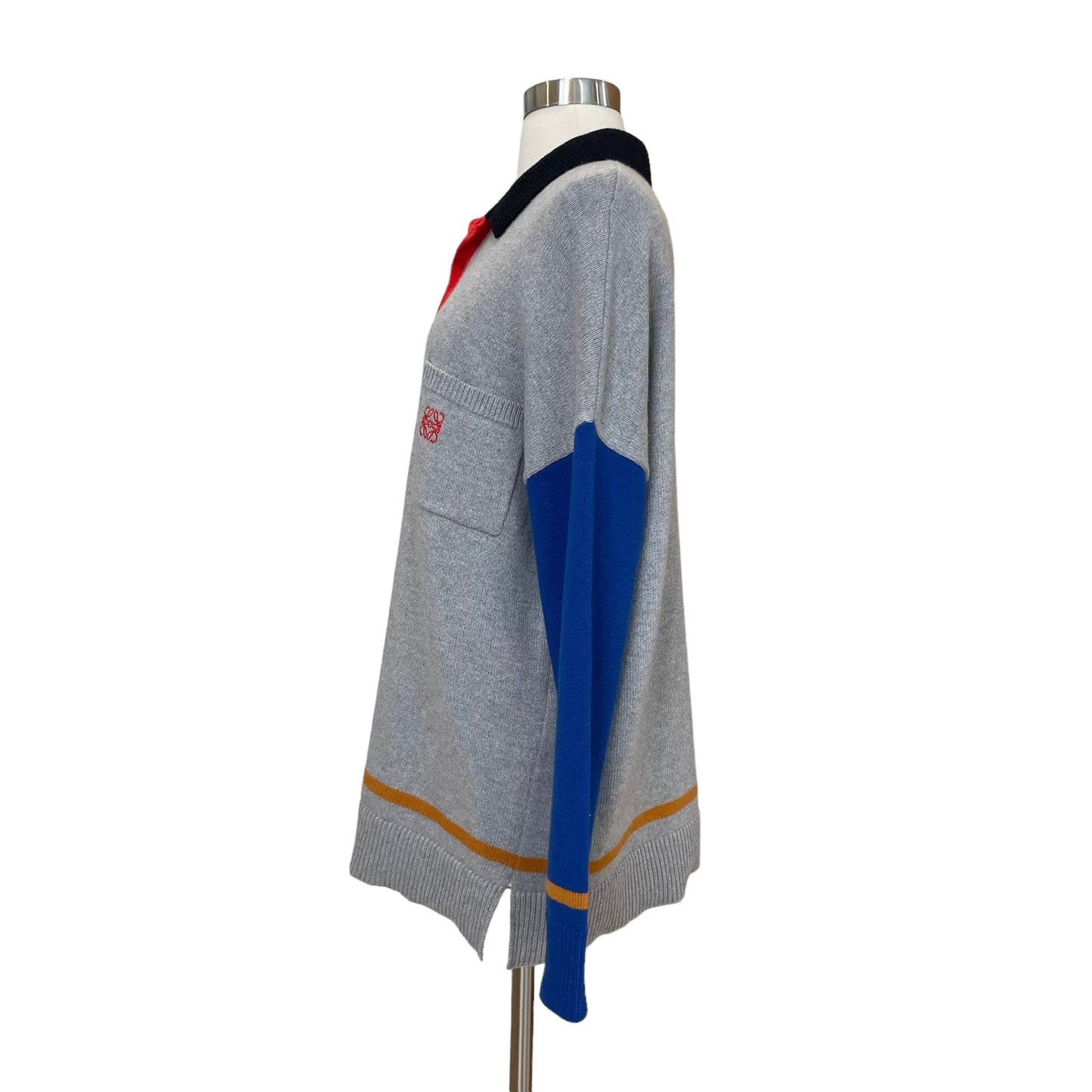 Logo Colorblock Polo Shirt - L