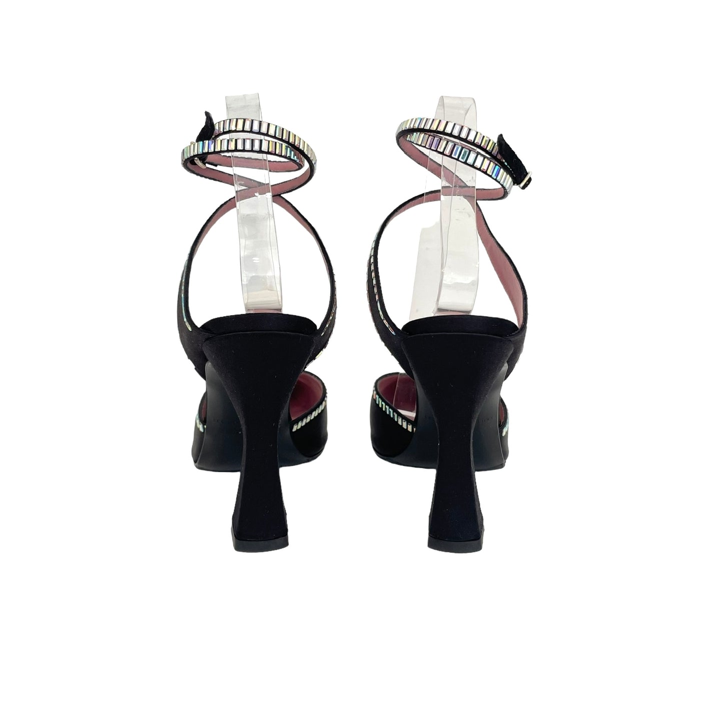 Satin & Crystal Heels - 7.5
