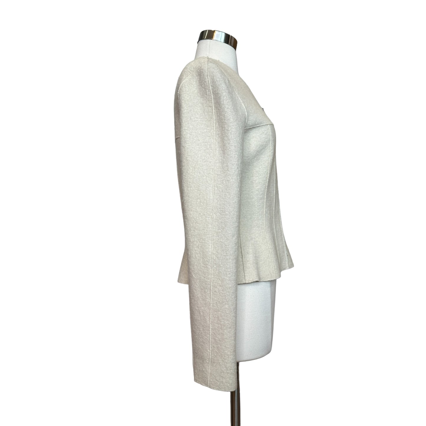 Cream Wool Jacket - S
