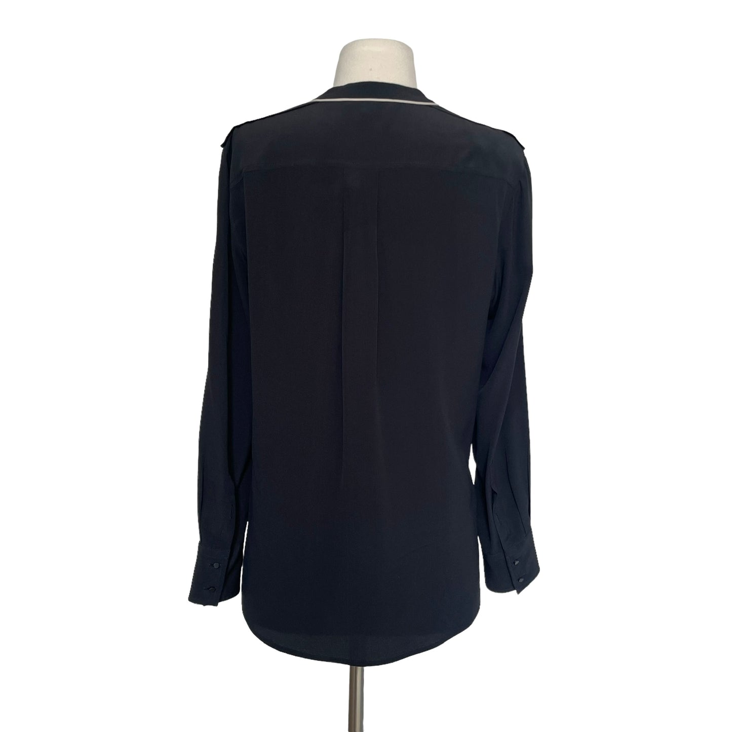 Black Silk Shirt - S/M