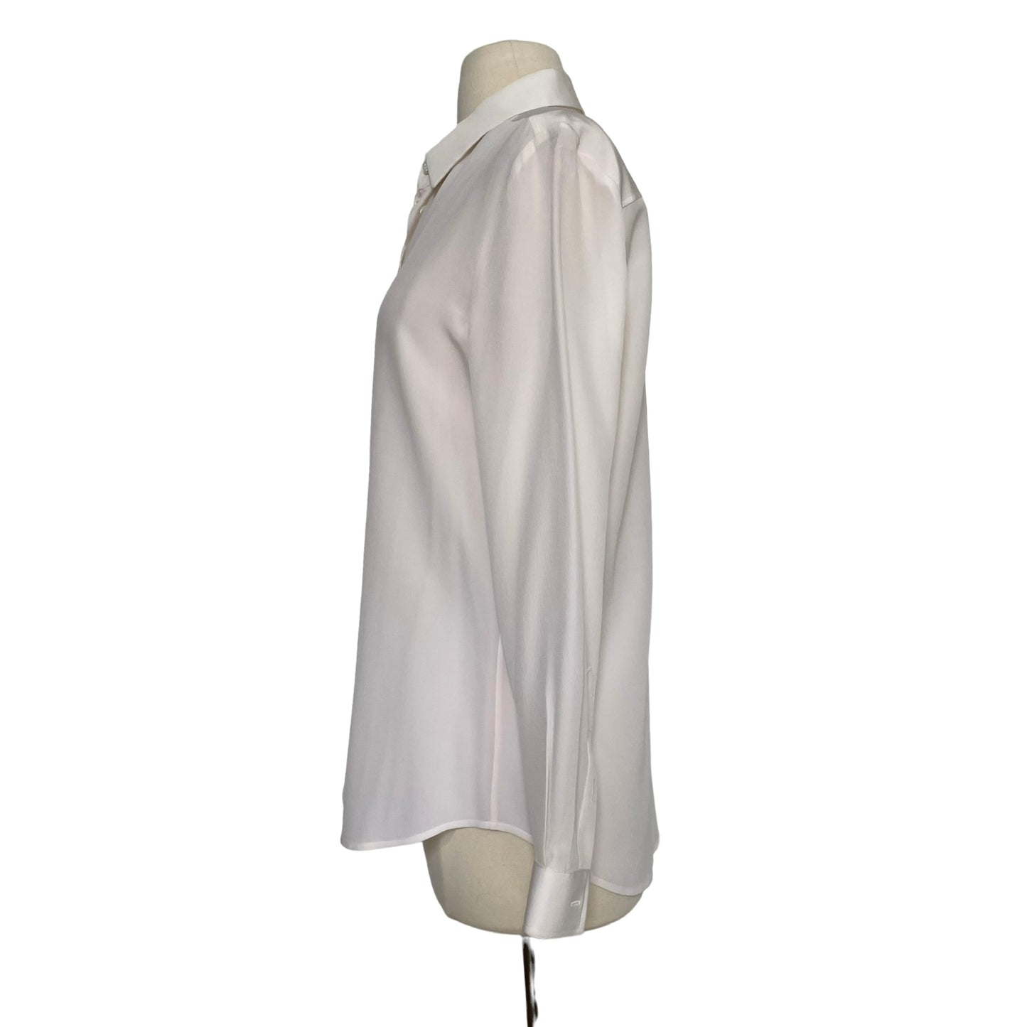 White Silk Shirt - M