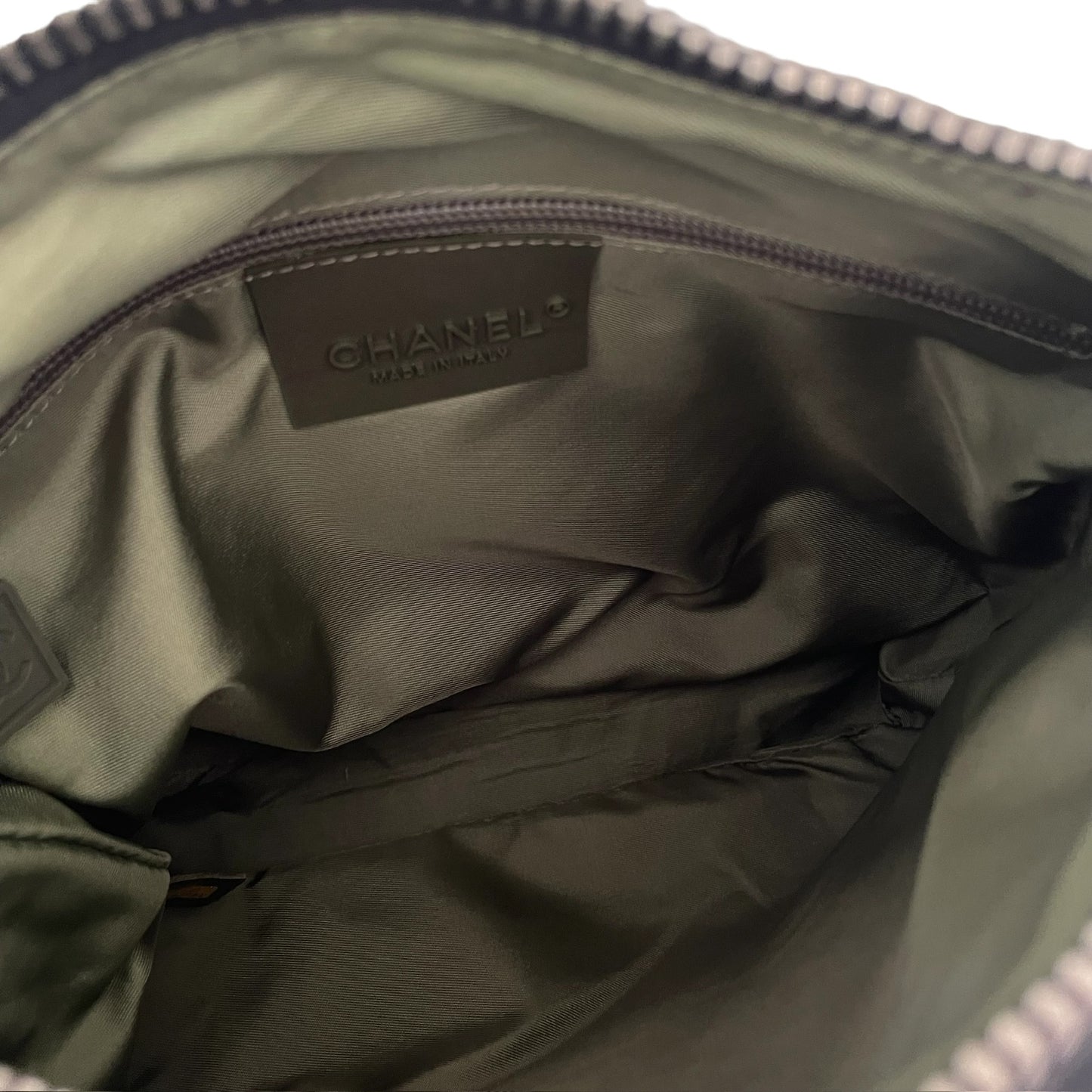 Black & Kaki Logo Bag