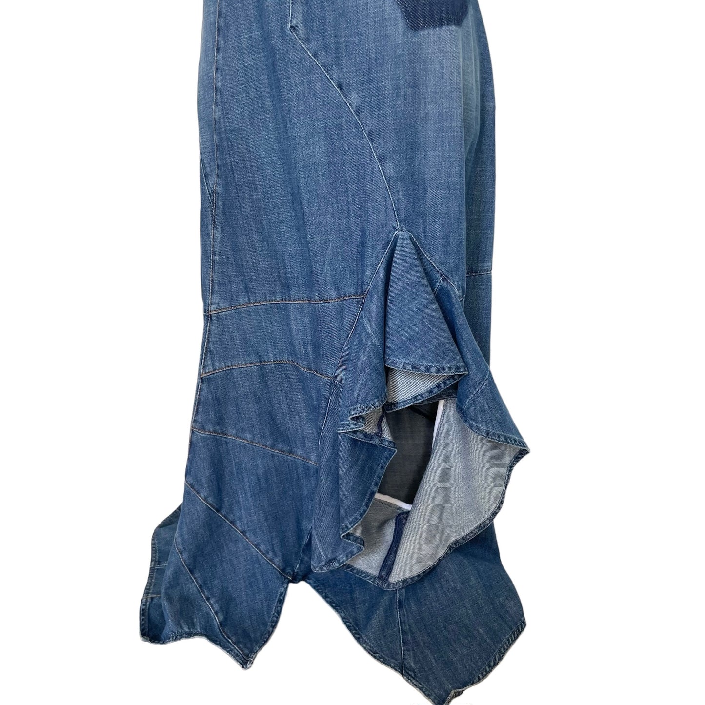 Denim Asymmetrical Dress - XS