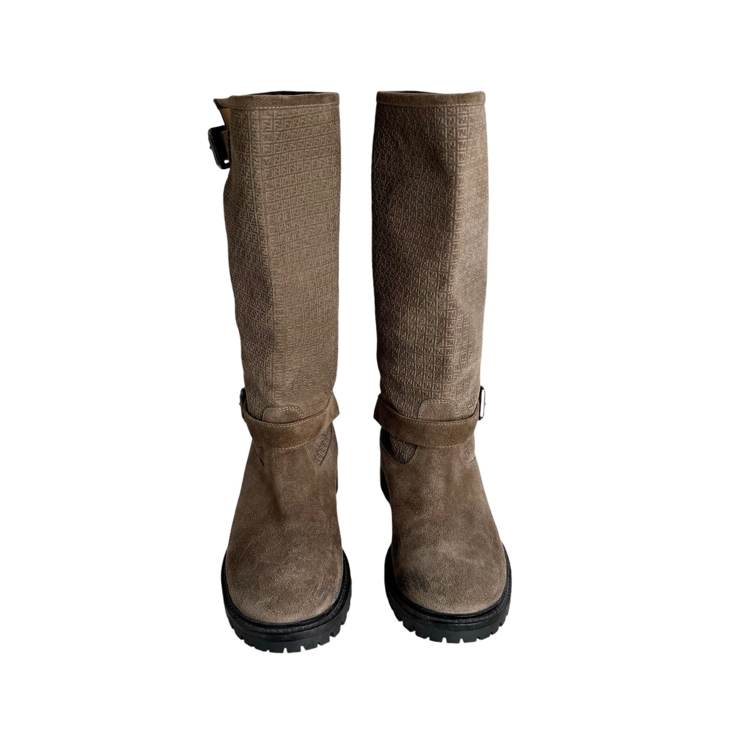 Logo Suede Tall Boots - 7.5