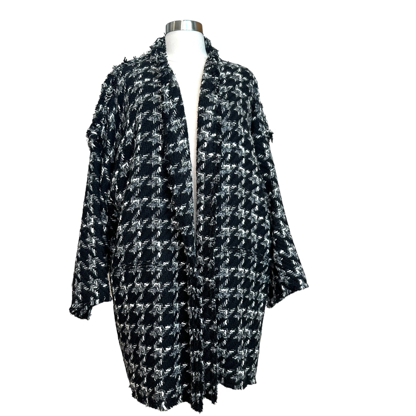 Tweed Jacket w/hoops - M