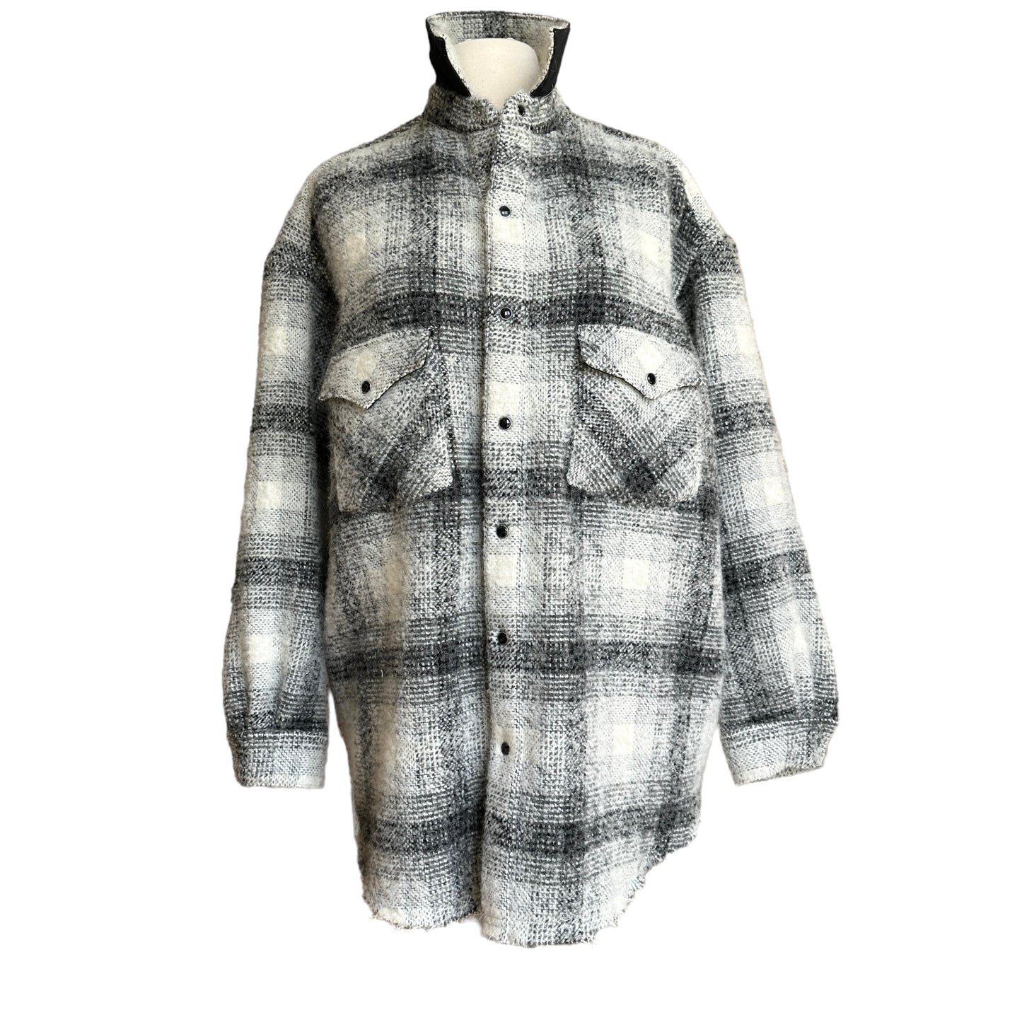 Oversized Plaid Jacket - S