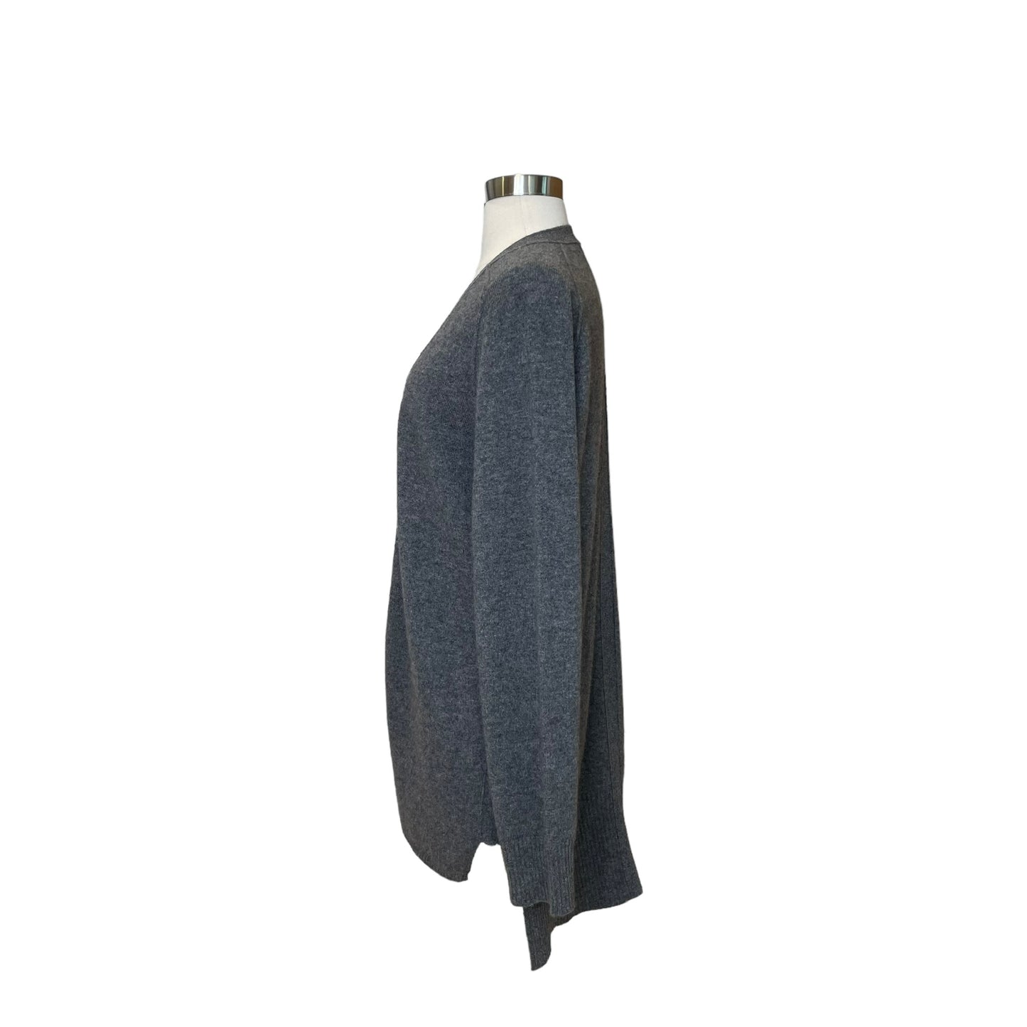 Grey Cashmere Cardigan - M