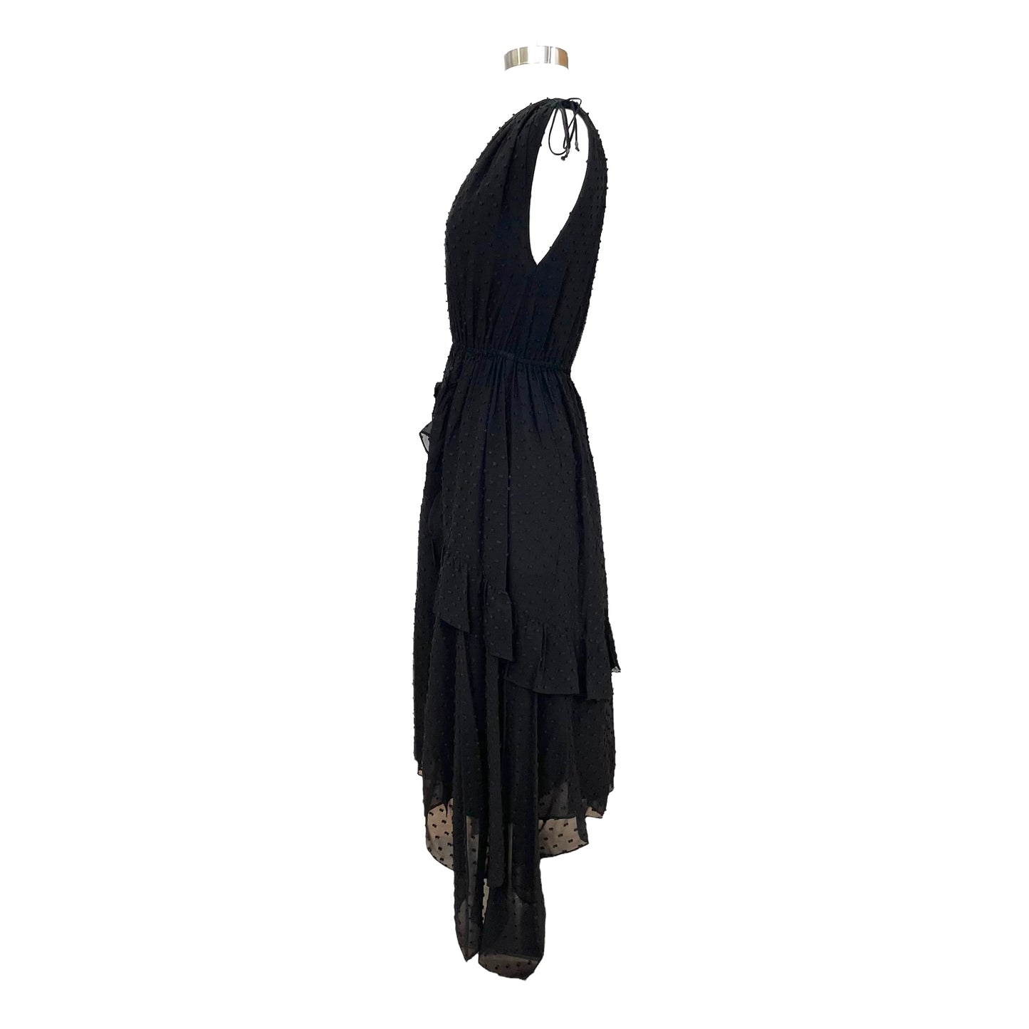 Black Silk Dress - 4