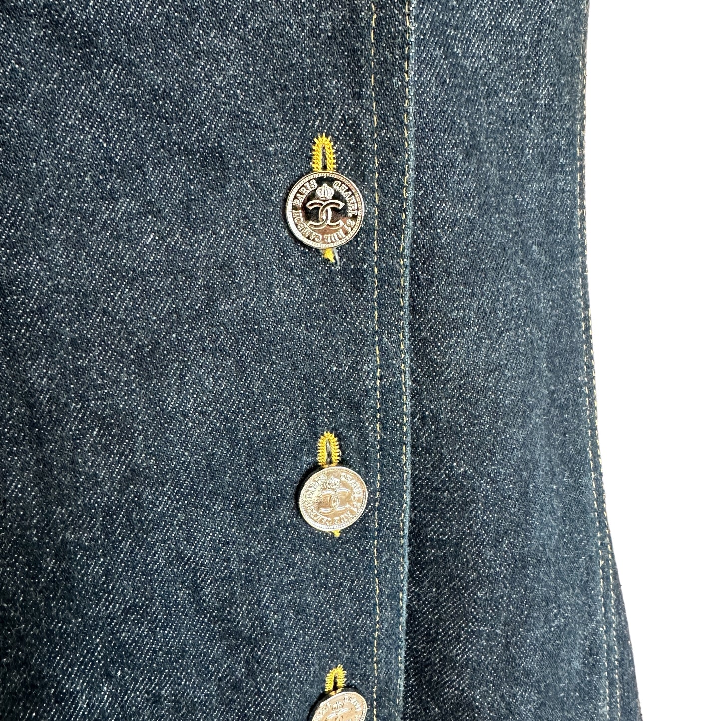 Vintage Denim Dress - M