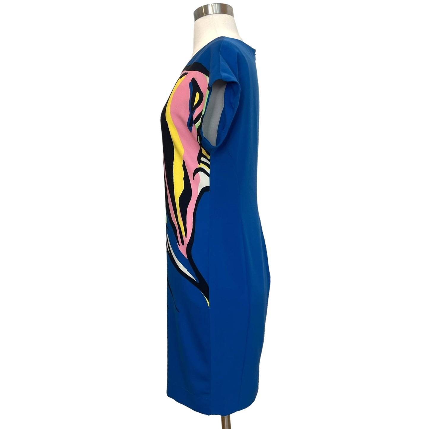 Blue Printed Dress - M