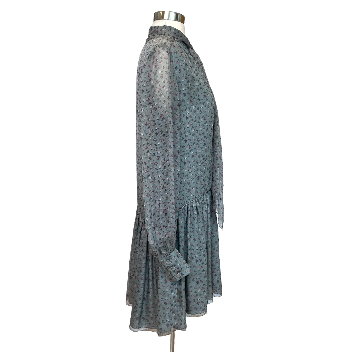 Silk Floral Dress - S/M