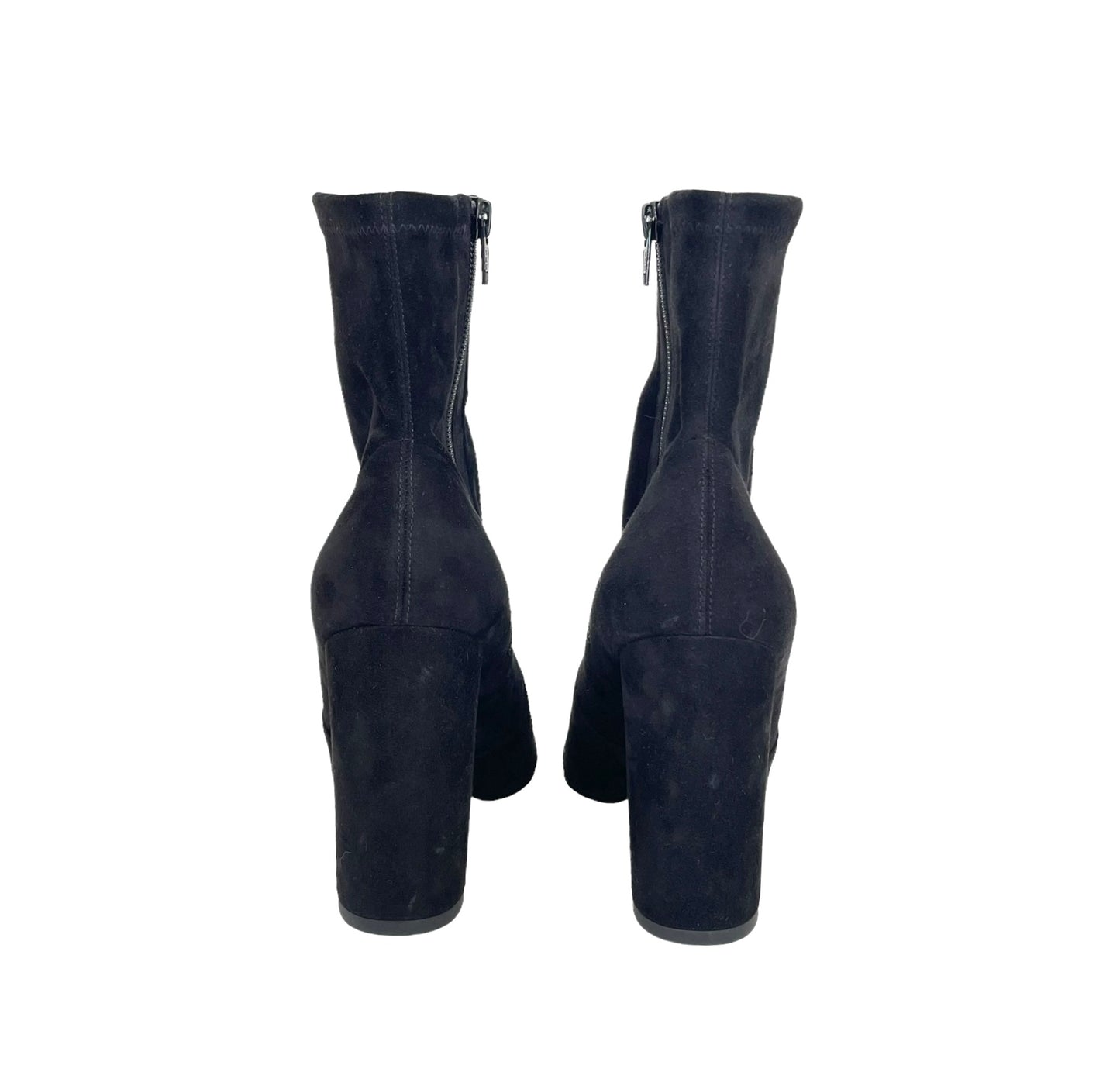 Suede Heeled Boots - 7