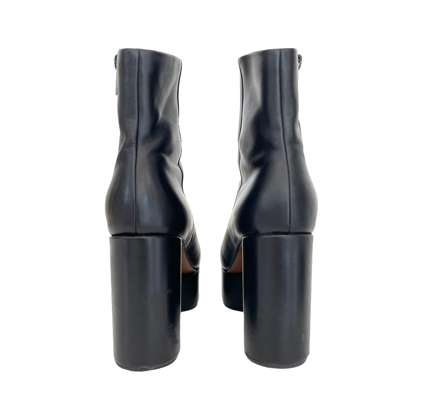 Black Platform Boots - 8
