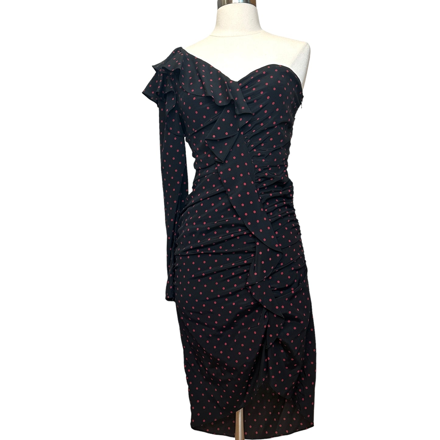 Black Silk Dress - 4