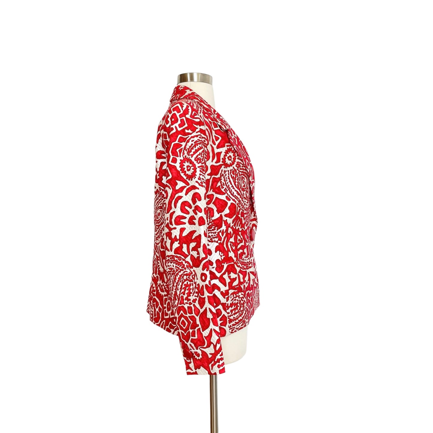 Red & White Blazer - 42