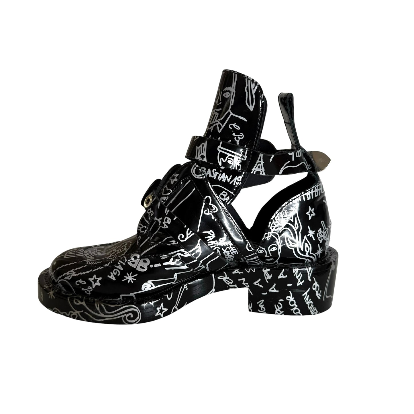 Graffiti Ankle Boots - 8.5