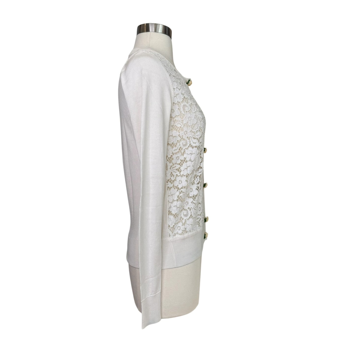 White Lace Cardigan - S