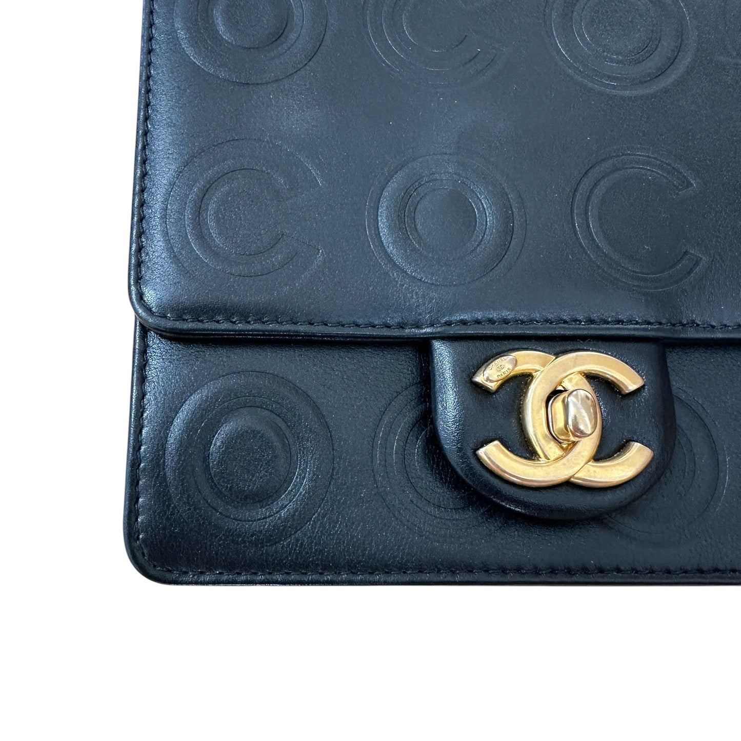 Chanel Coco Embossed Mini Flap Bag