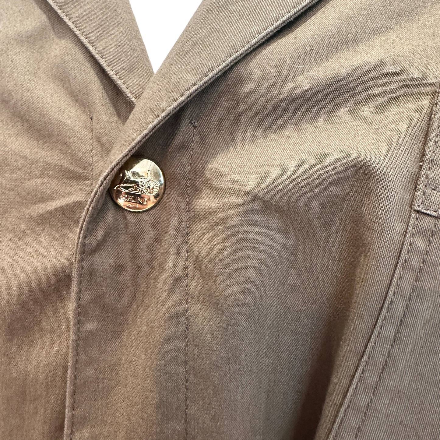 Kaki & Gold Dress - L