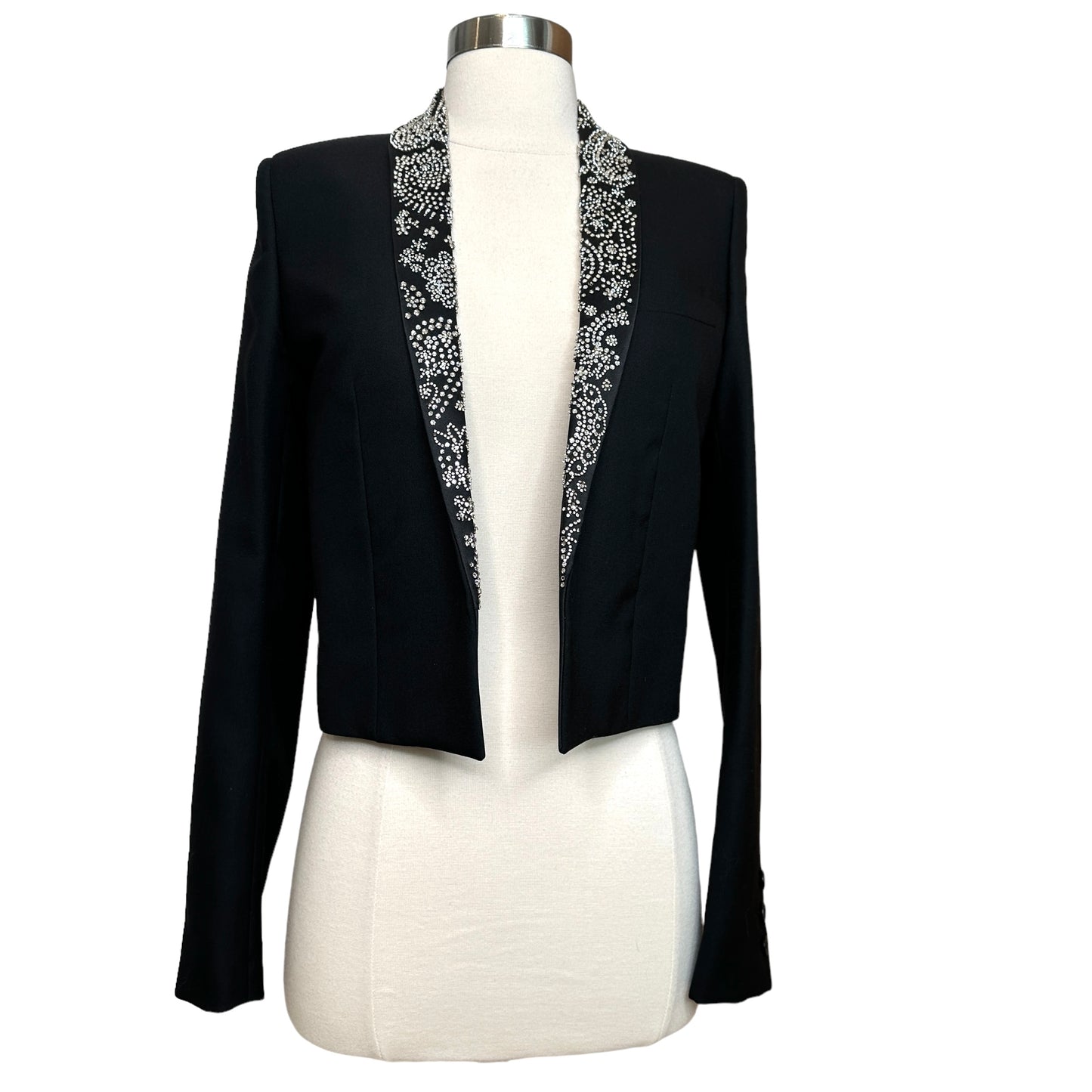 Crystal Embellished Blazer - XS