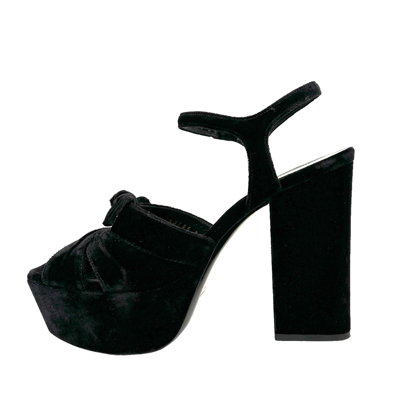 Black Velvet Heels - 6.5