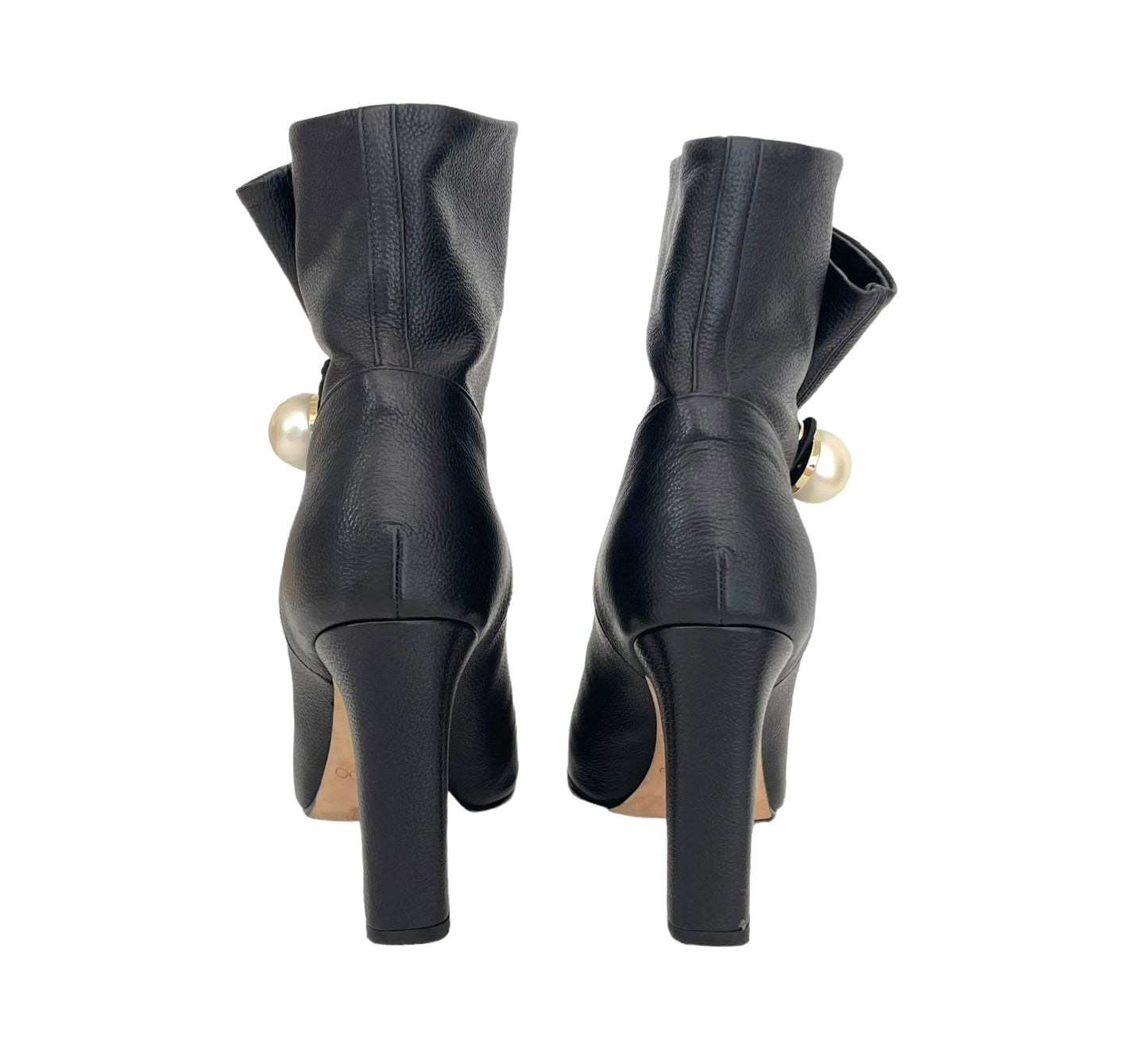 Black Leather Boots - 7.5