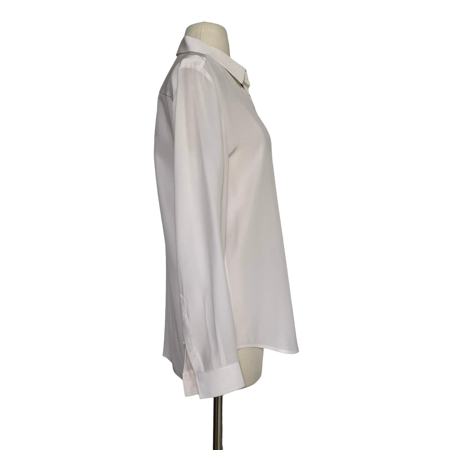 White Silk Shirt - M