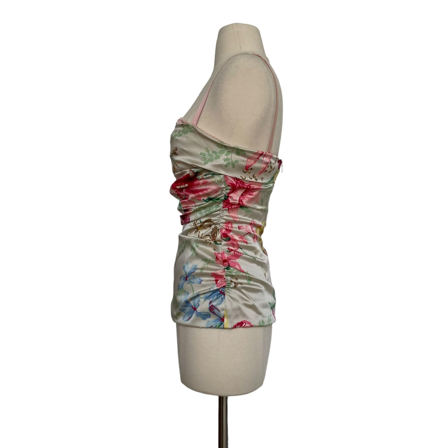 Floral Silk Bustier - M