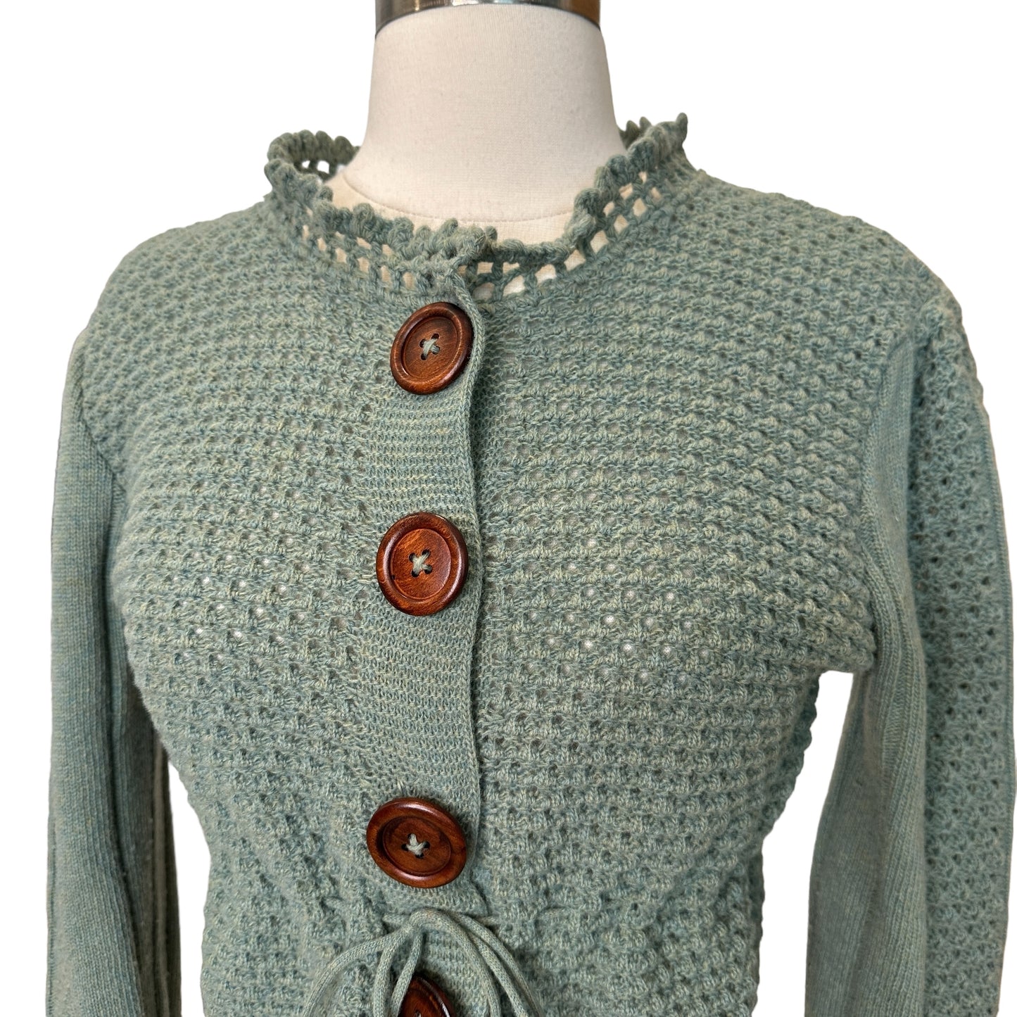 Vintage Green Cardigan - XS