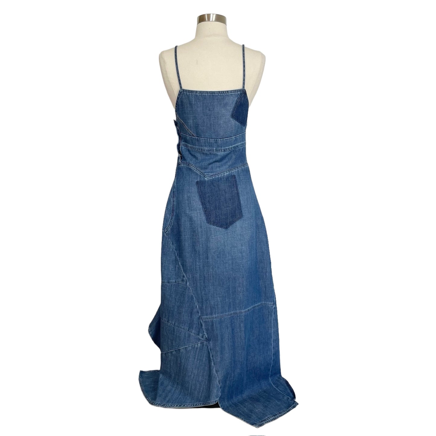 Denim Asymmetrical Dress - XS