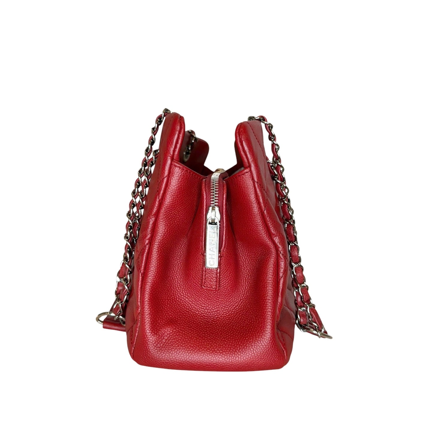 Red Caviar Leather Tote